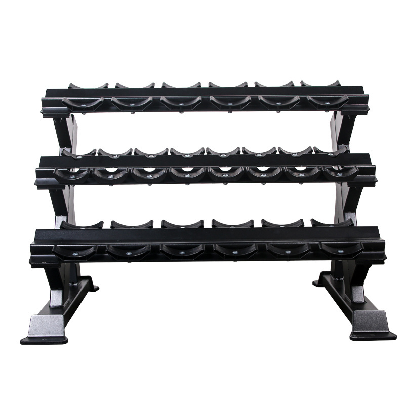 Fitness Gym Equipment 3 Tier Equipment Commercial Gym Use Dumbbell Storage Rack