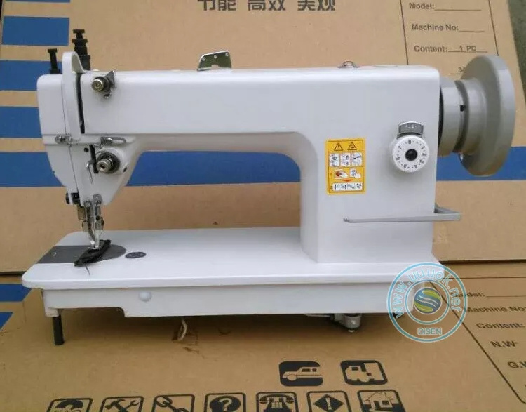 Lockstitch Sewing Machine Portable Typical Used Manual Heavy Duty Industrial Leather Electronic Electric Double Needle 3mm 28