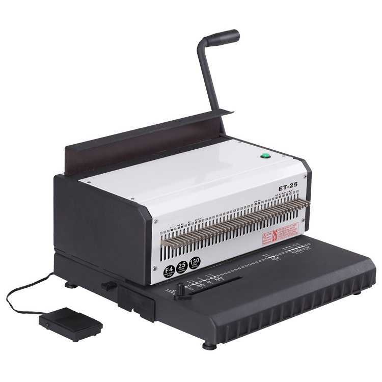 ET-25 Electric wire binding machine book binding machine wire binder punching and binding machine