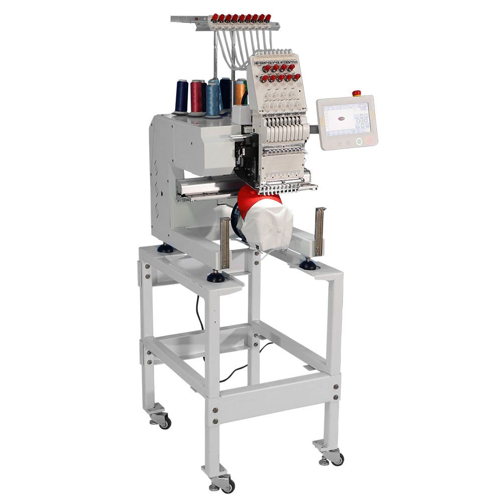 High quality automatic 9 12 needle single head mini t-shirt computeriz embroidery machines with price lower than barudan