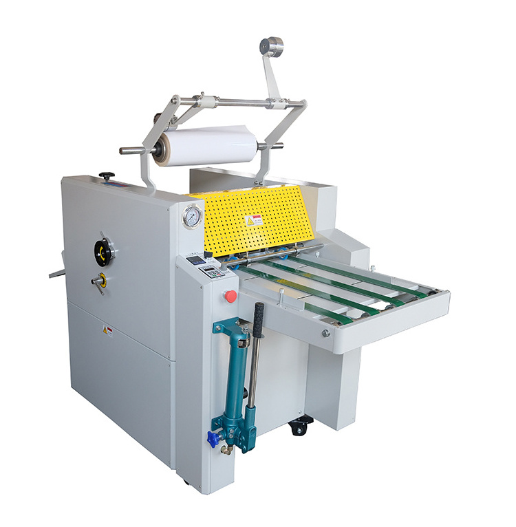 520C semi automatic paper hot laminated machine a3 a4 a5 size 485mm hydraulic oil heating laminating machine