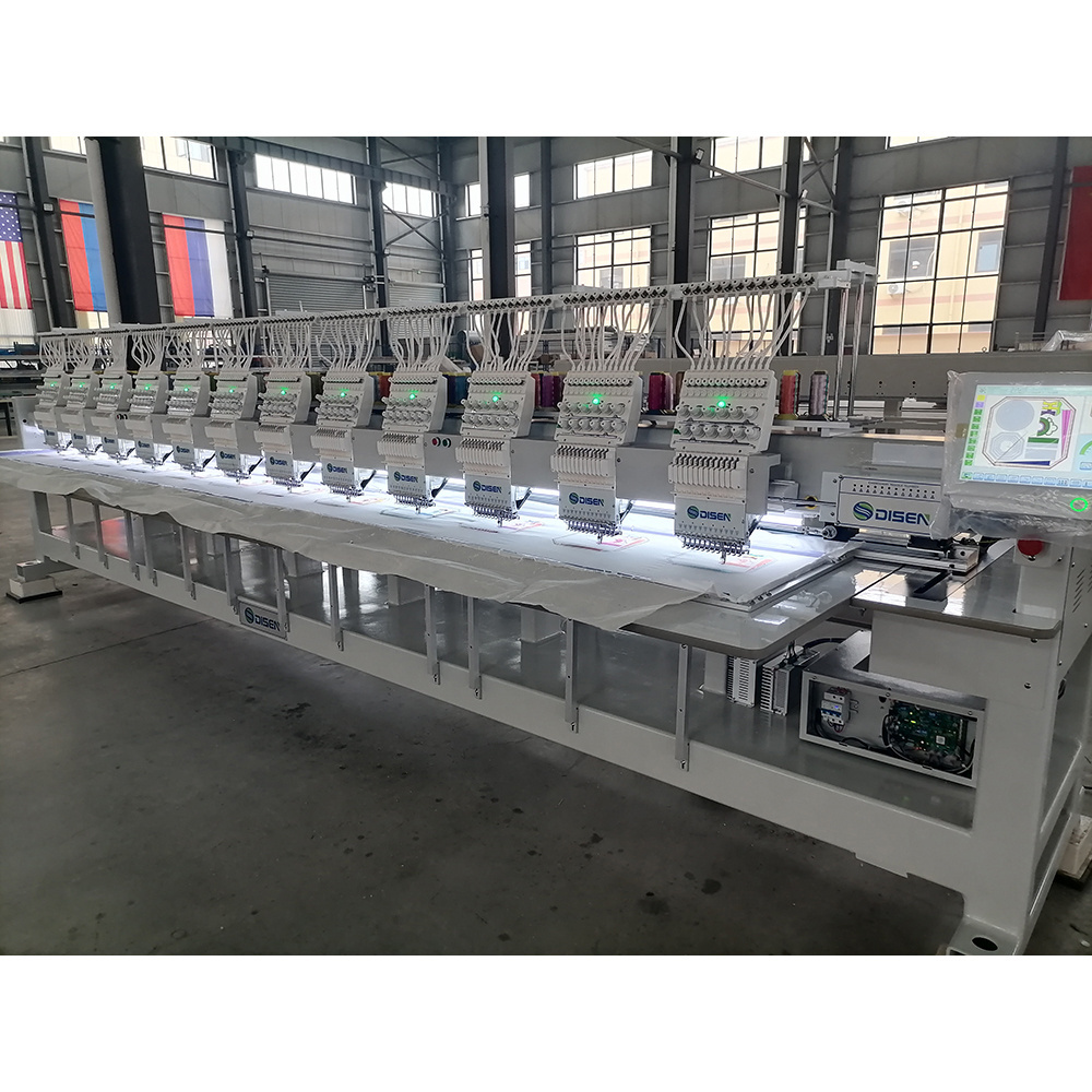 refurbished industrial tajima 15 12 head embroidery machine price in pakistan for usb reader linker hoop sale lahor with 2heads