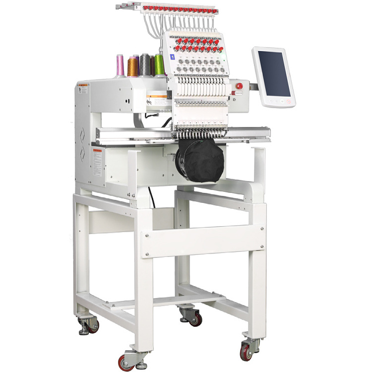 compact single head embroidery machine Automatic Flat T-shirt embroidery sequence katting machine price in pakis jent karhai