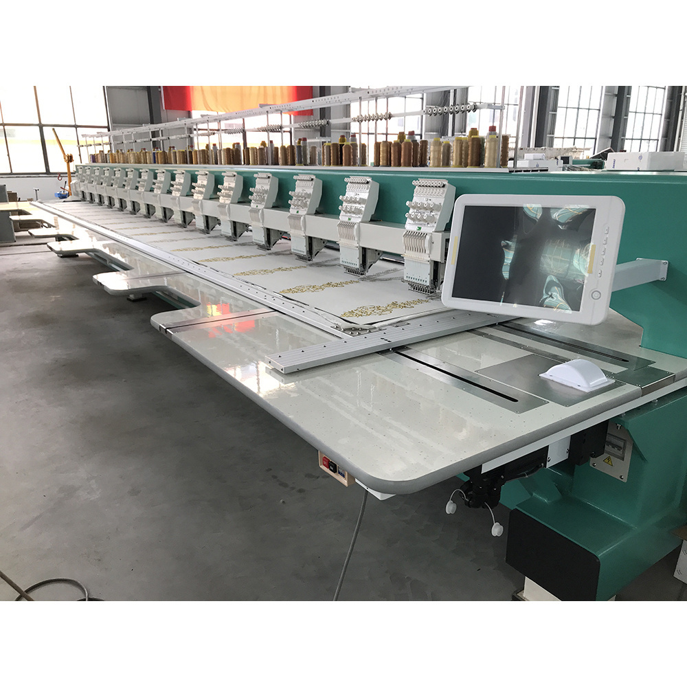 used embroidery machine 28 head m12 thread embroidery machine parts/devices multi embroidery fabric machine