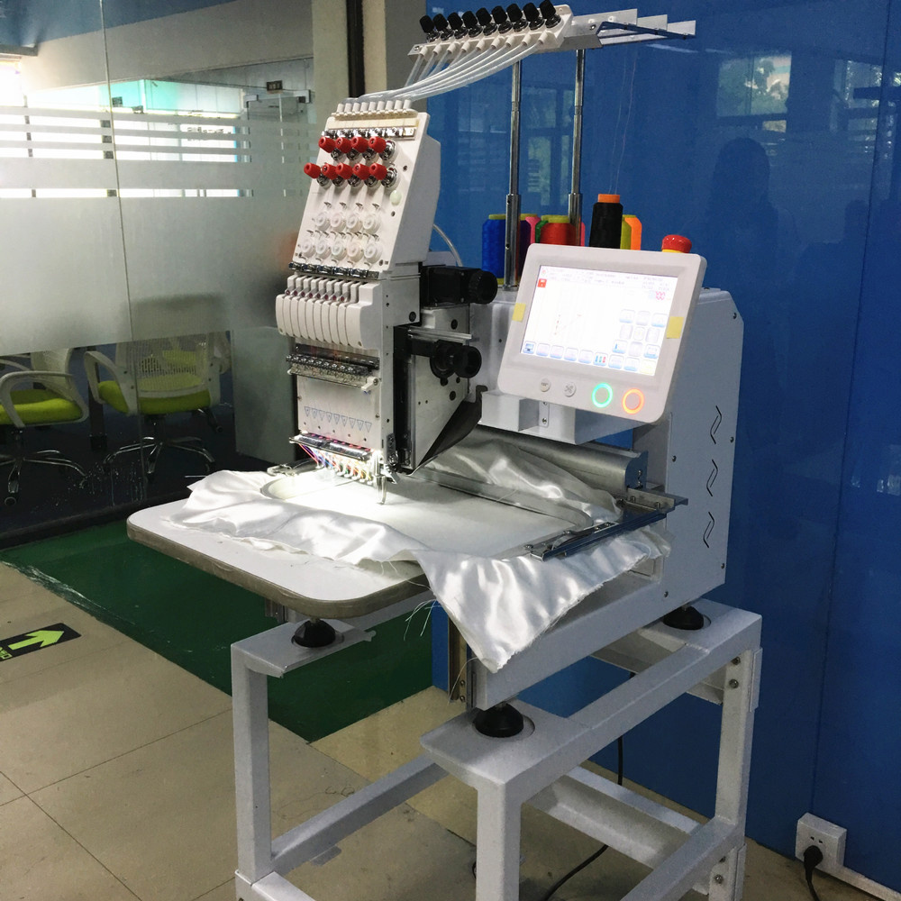 High quality automatic 9 12 needle single head mini t-shirt computeriz embroidery machines with price lower than barudan