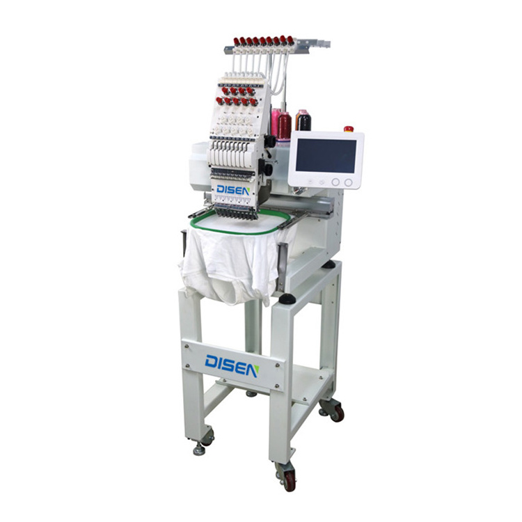 High quality automatic 9 12 needle single head mini t-shirt computeriz embroidery machines with price lower than barudan