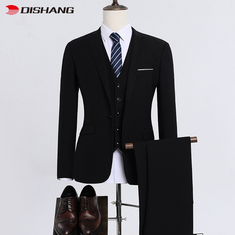 High Quality Men Wedding Suit 3 Pieces Single Breasted Mens Slim Fit Suit Party Business Men'S Top