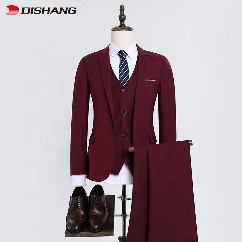 New Design Wholesale Formal Wear Fashion Custom Clothing for Man 3 Pieces Sets Wedding Suit Slim Fit Men's Suit