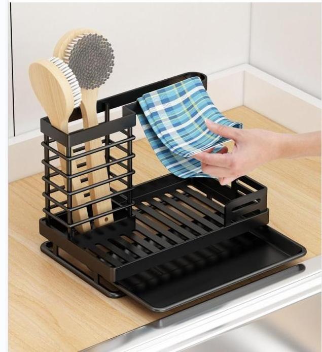 New product sales stainless steel kitchen rollout caddy under sink organizer kitchen sponge holder sink caddy