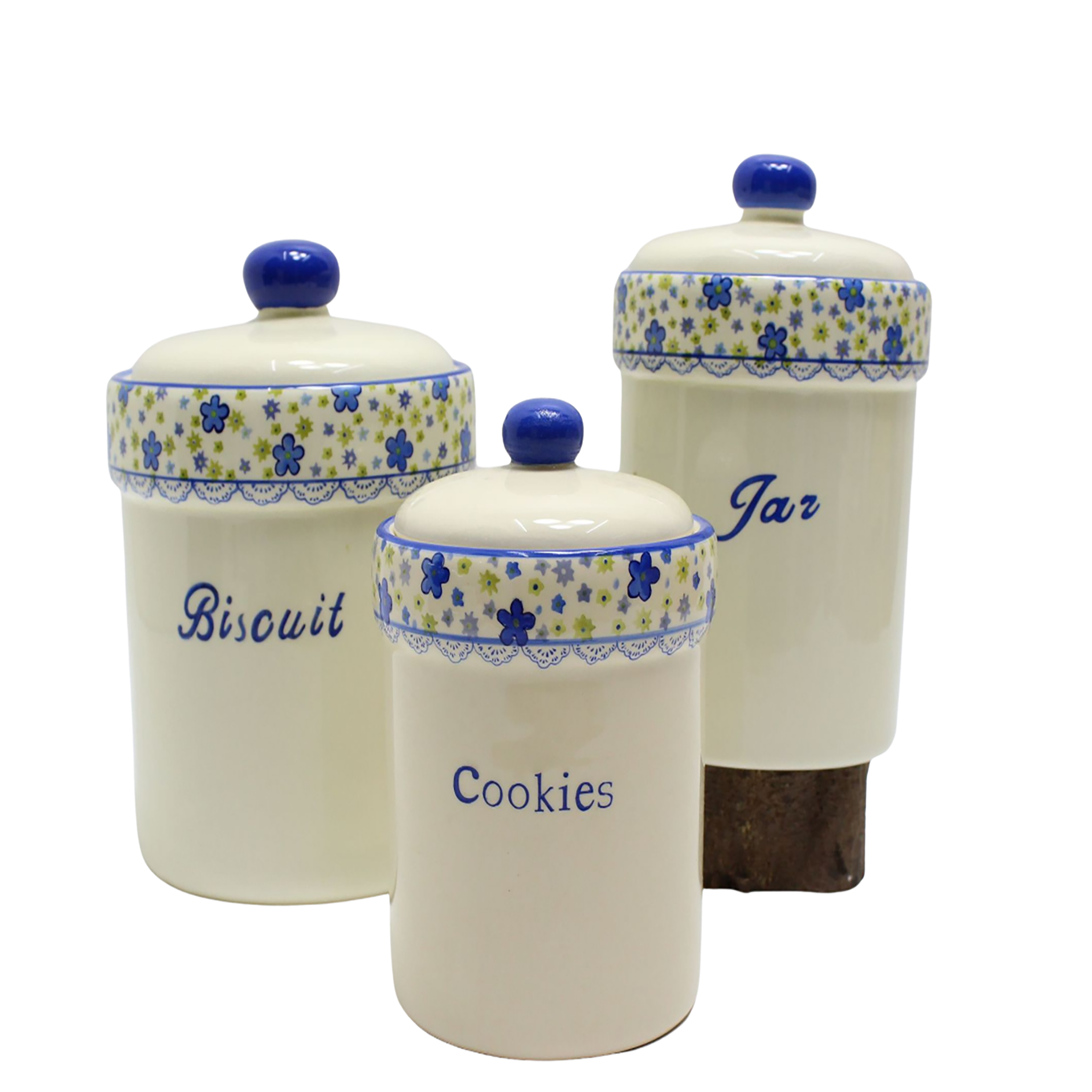 Factory Directly Tea Sugar Coffee Soffee Ceramic Cookie Storage Jar Rubber Seal