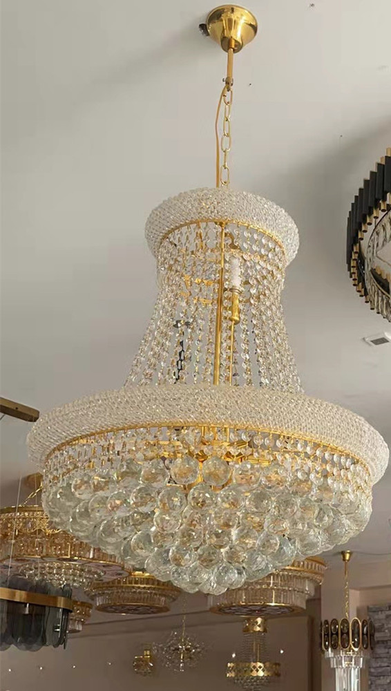 Crystal Chandelier Lighting K9 Crystal Vintage Led Ceiling Lamp Chrome Gold Chandelier