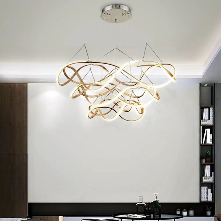 Modern Led Ceiling Villa Living Bedroom Dining Room Luxury Chandeliers Pendant Light