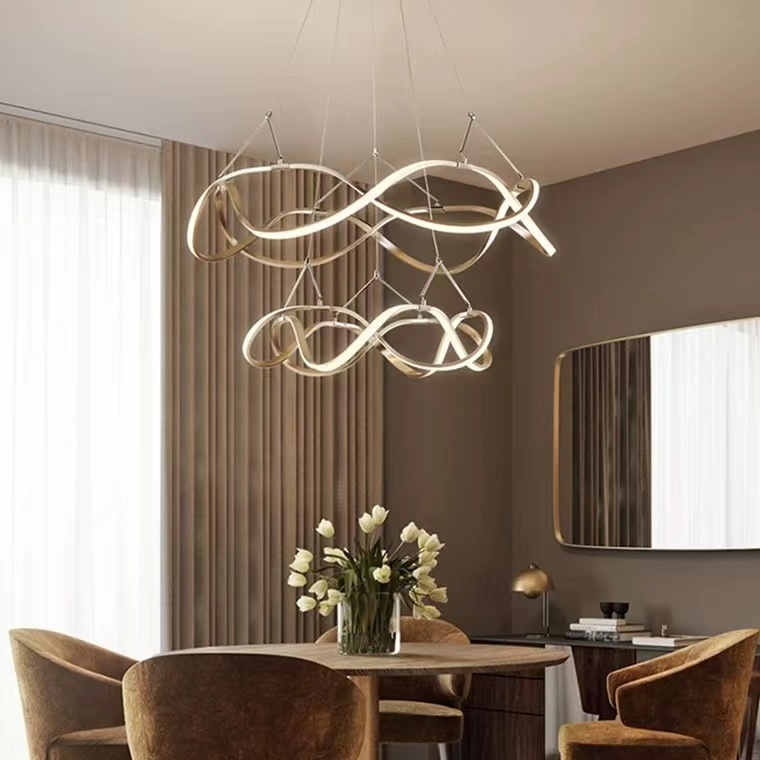 Modern Led Ceiling Villa Living Bedroom Dining Room Luxury Chandeliers Pendant Light