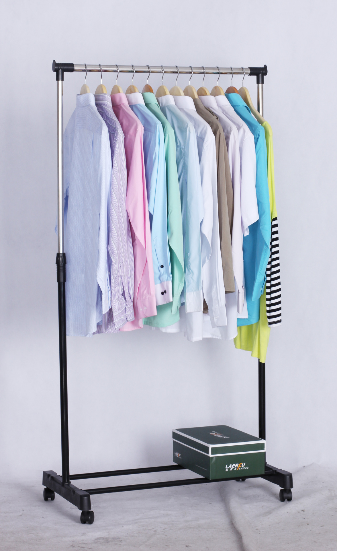 Adjustable Garment Rack Rolling Clothes Organizer