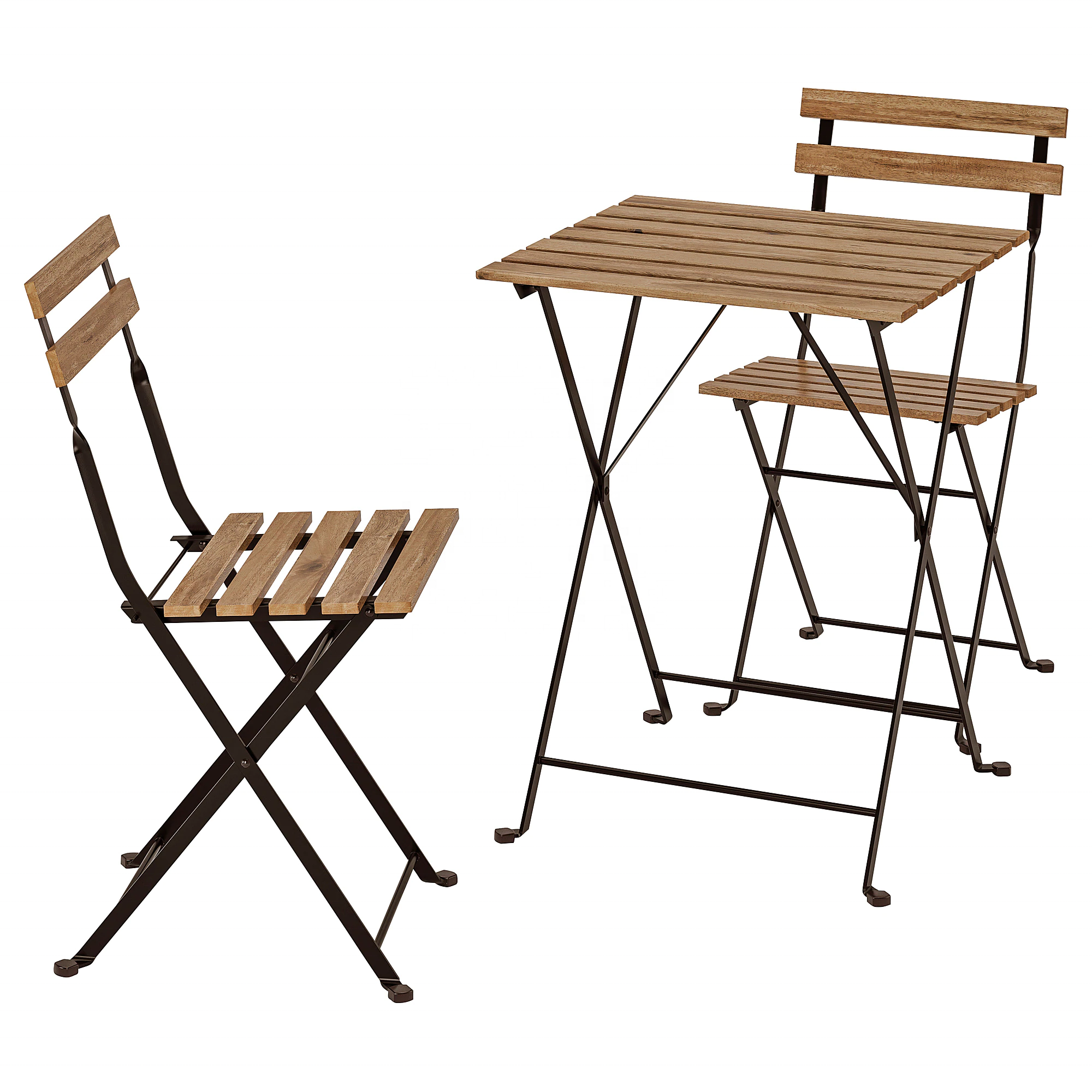 Grand patio Steel and wood Patio Bistro Set Folding Outdoor Patio Furniture