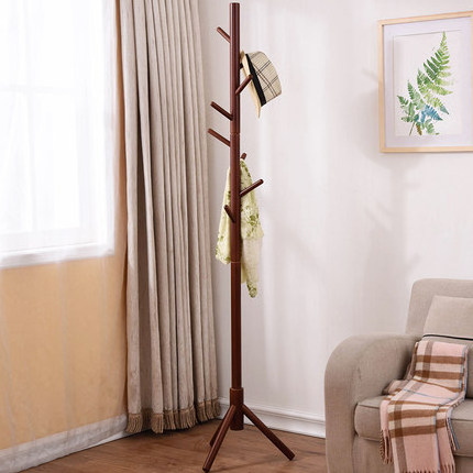 Nordic Wood Wall Clothes Hook Tree Coat Rack for office coat hanger stand