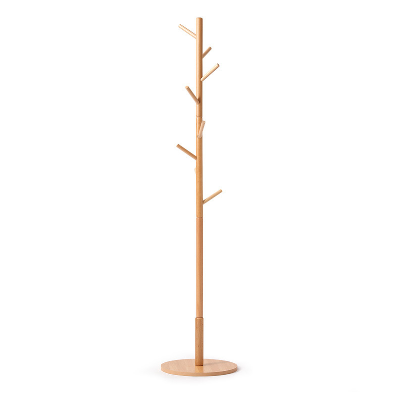 Hat Coat Stand Retro Rack Holder Wood Floor Standing Clothes Jacket Rack Tree