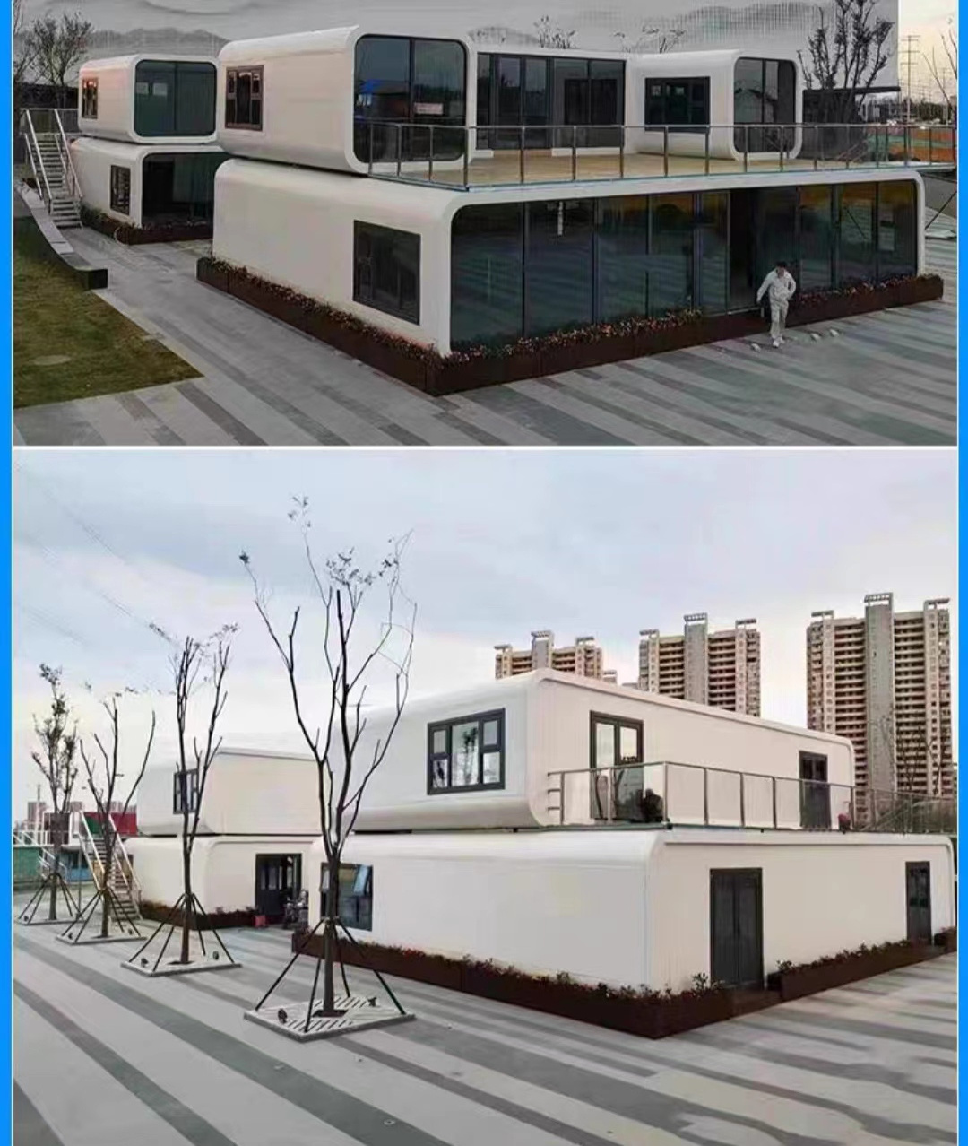 Smart Home Tiny House On Wheels Trailer For Camping /out Door Modular House Prefabricated Homes/steel Structure House