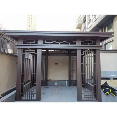 Factory Waterproof Outdoor Garden Building Bioclimatic Aluminium Pergola Louver Roof System Kits Grill Gazebo