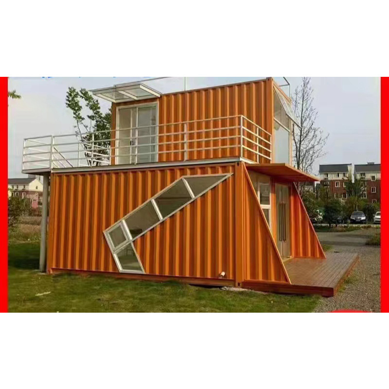 Custom New Mobile 20ft Eco Coffee Shop Bar 5 Bedroom Shipping Container House for Sale