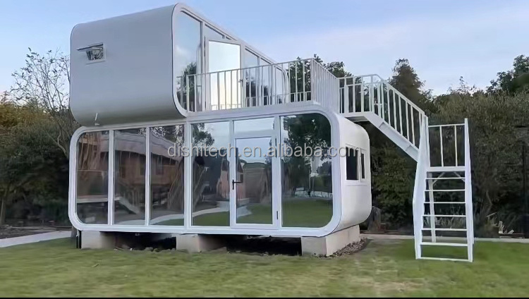 Luxury, warm and fully equipped container apple cabins, prefabricated container residential shops, homestays, and hotels