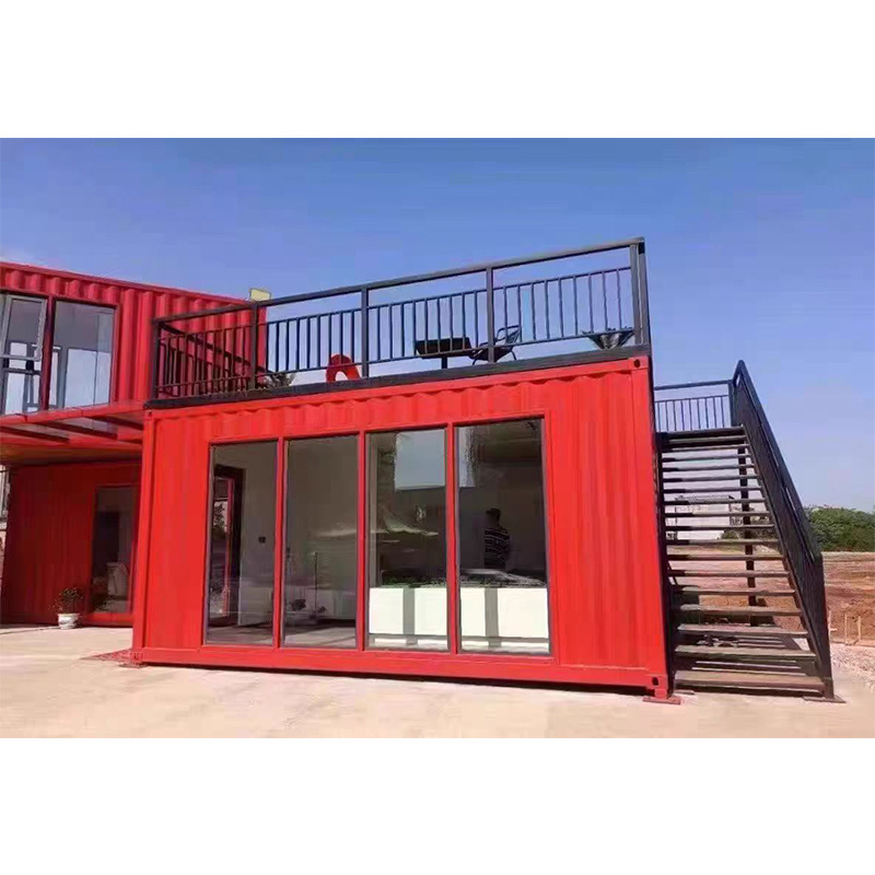 Custom New Mobile 20ft Eco Coffee Shop Bar 5 Bedroom Shipping Container House for Sale