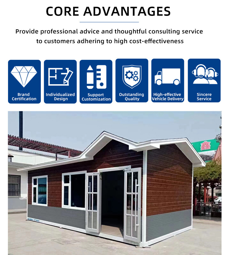 Customized Portable Sentry Box Sandwich Panel Shacks Ticket Booth Prefabricated Mobile Food Kiosk Sentry Box For Sale