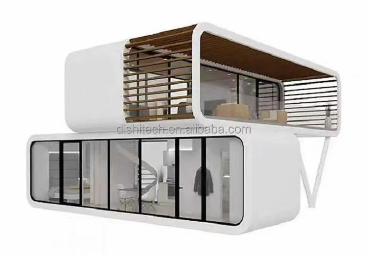 Luxury, warm and fully equipped container apple cabins, prefabricated container residential shops, homestays, and hotels