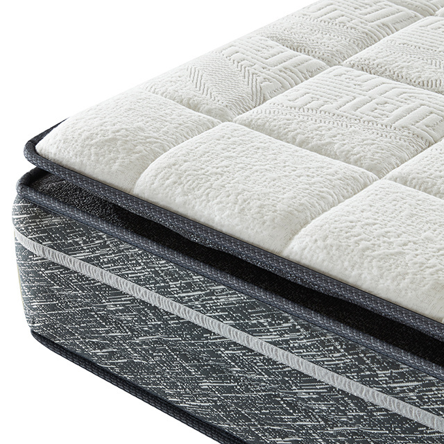 pillow top rolled in carton box pocket spring memory foam mattress top quality soft mattress