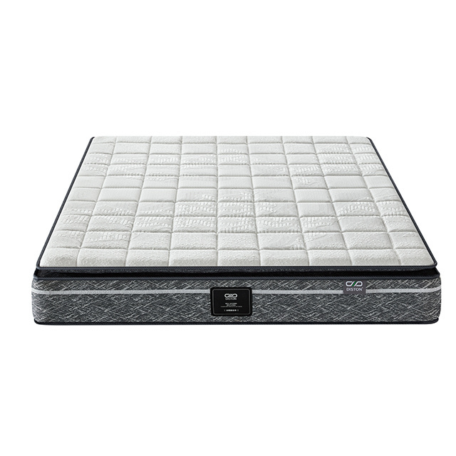 pillow top rolled in carton box pocket spring memory foam mattress top quality soft mattress