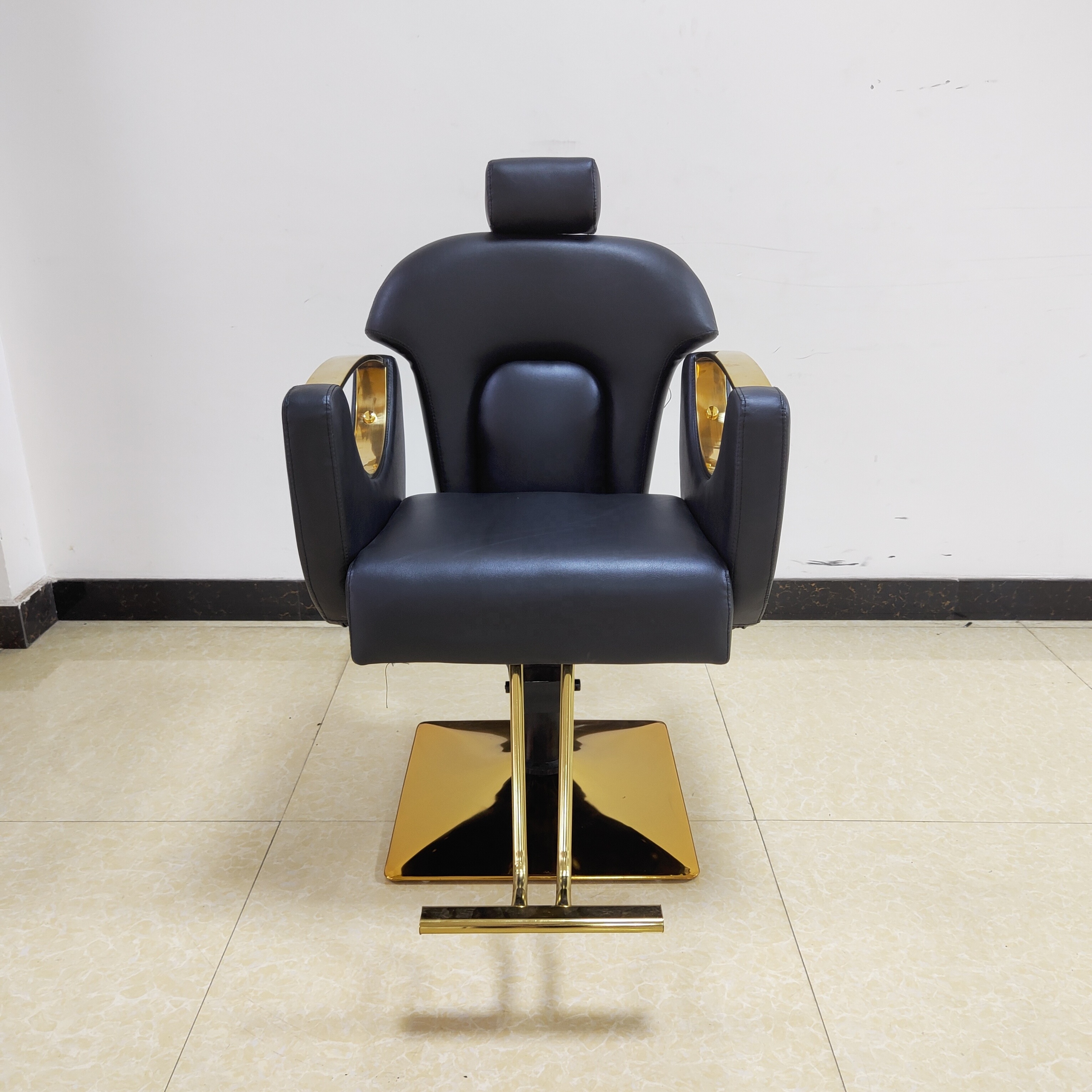 New Design Whole White Gold And Booster Seat For Beige Chair Barber