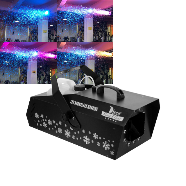 Romantic indoor outdoor dj artificial led snow machine with dmx 600w 1500w 2000w for party disco stage effect event christmas