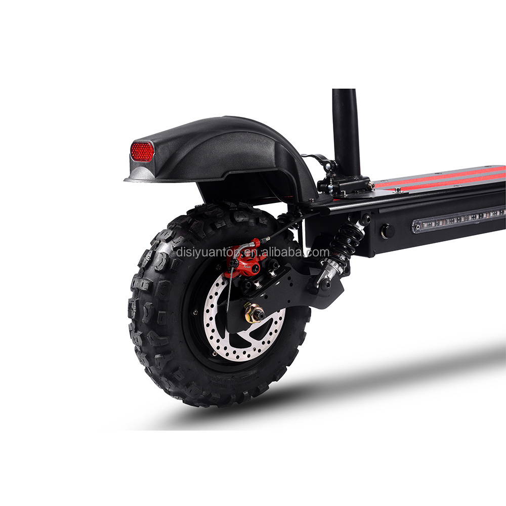 DISIYUAN 11inch High powered off-road Two Wheel dual hub  escooter E Scooter Electric folded Scooters 1000w 48v dual motor