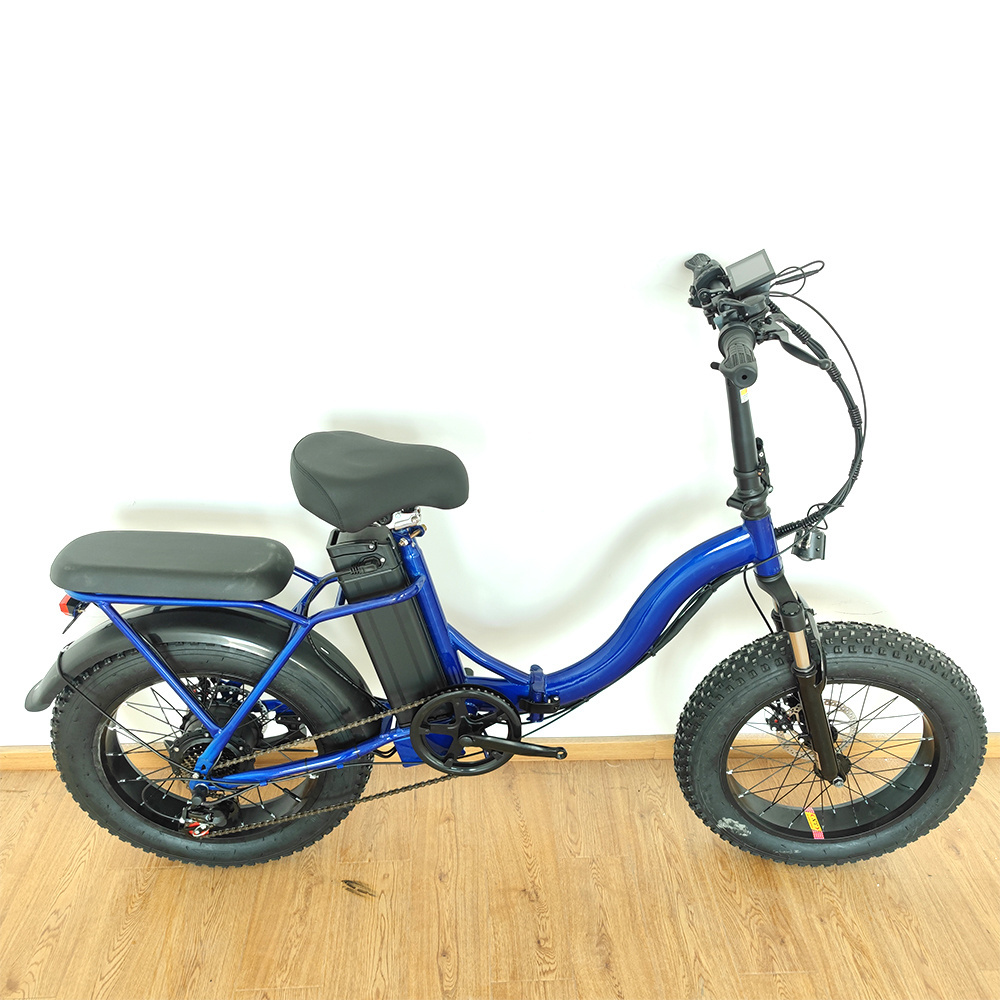 DISIYUAN Folding Step Through Electric Bicycle 20 Inch Fat Tire 1000w 750w Ebike 500w 48v Electric Bike 7 Speeds ebike