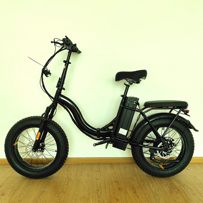 DISIYUAN Folding Step Through Electric Bicycle 20 Inch Fat Tire 1000w 750w Ebike 500w 48v Electric Bike 7 Speeds ebike