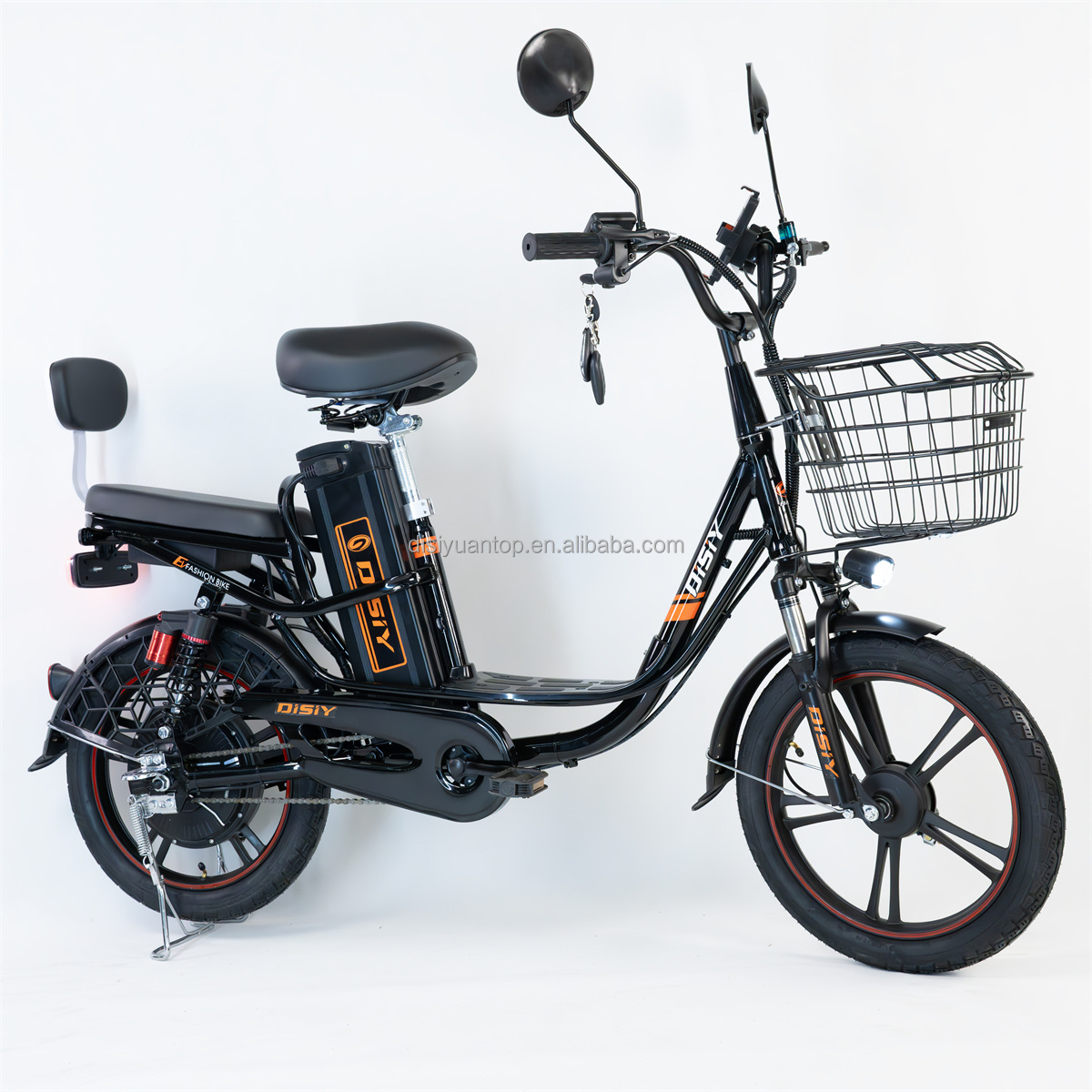 2024 new model fat tire electric bicycle Princess Y02 60V lithium battery ebike 500W rear hub motor electric motorcycle