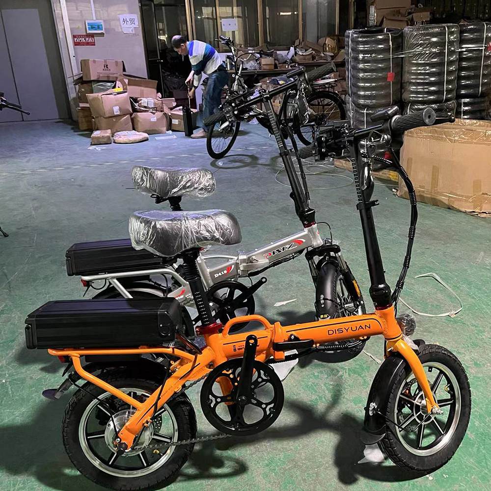 DISIYUAN Adult 48V 350W Folding Electric Bike /Fat Tire Electric Bicycle Kit/ Moped With Pedal Drop Shipping Ebike