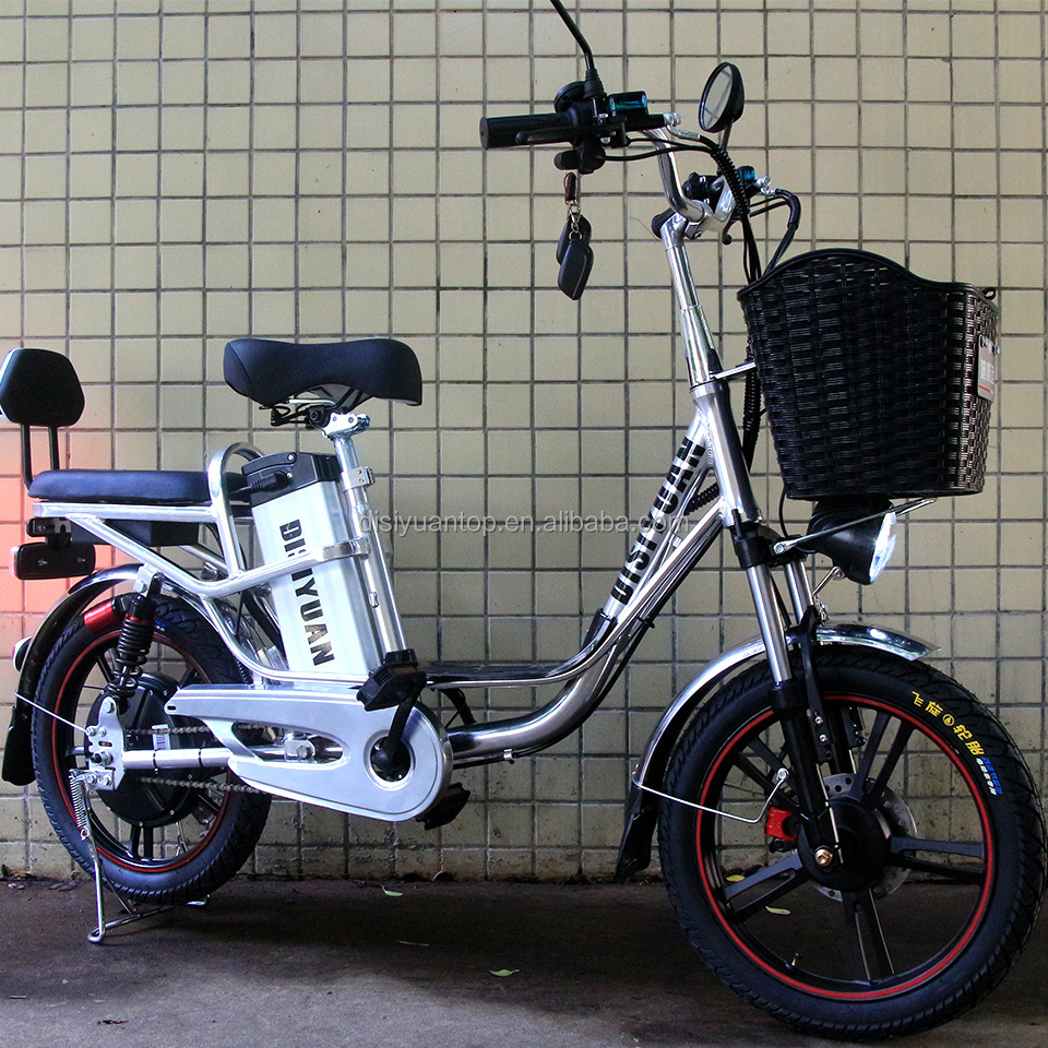 DISIYUAN 18 inch two wheels Electric Bike With 12Ah lithium Battery 48V 500W Motor Long Range Delivery Cargo Bike