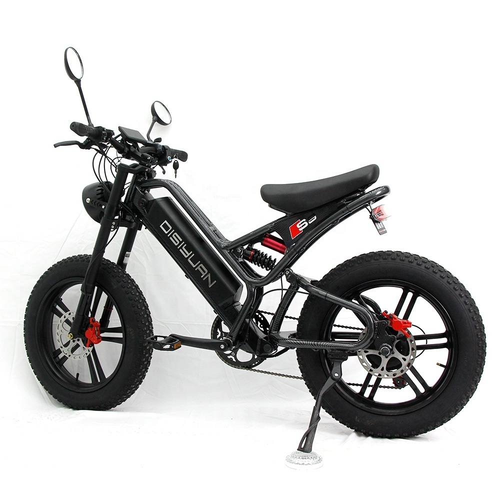 Disiyuan 20 inch Cargo Mtb Electric Bike 48V Fat Tire Electric Bicycle v20 bike Electric Mountain Bike 1000w 500w Super S9