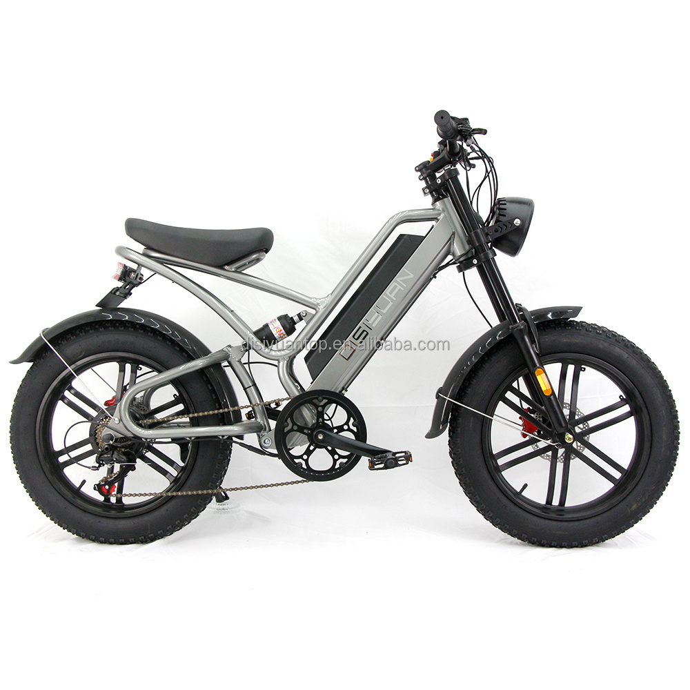 DISIYUAN  S9 plus  electric mountain bike 20inch 48v 10ah 15ah 20ah 30ah 500w 1000watt electric bicycle fat tire road dirt ebike