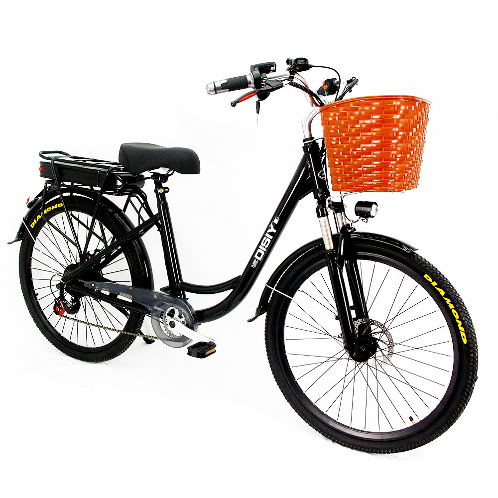 DISIYUAN 24-inch 26-inch 48V60V electric city bike 350W 500W 800W high-speed motor electric tandem bicycle