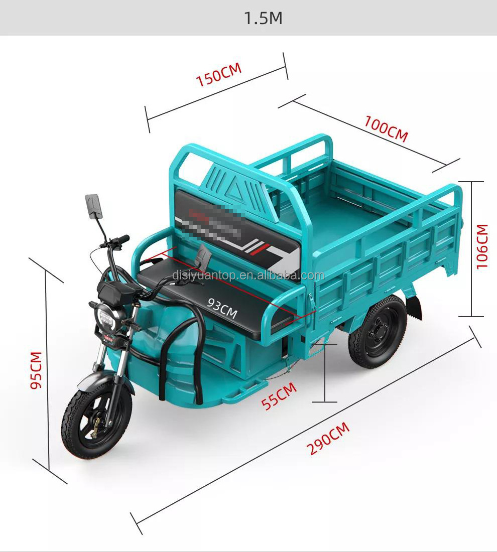 Electric Bike Three Wheels Electric Tricycle Enclosed Electric Tricycle With Cabin For Sale