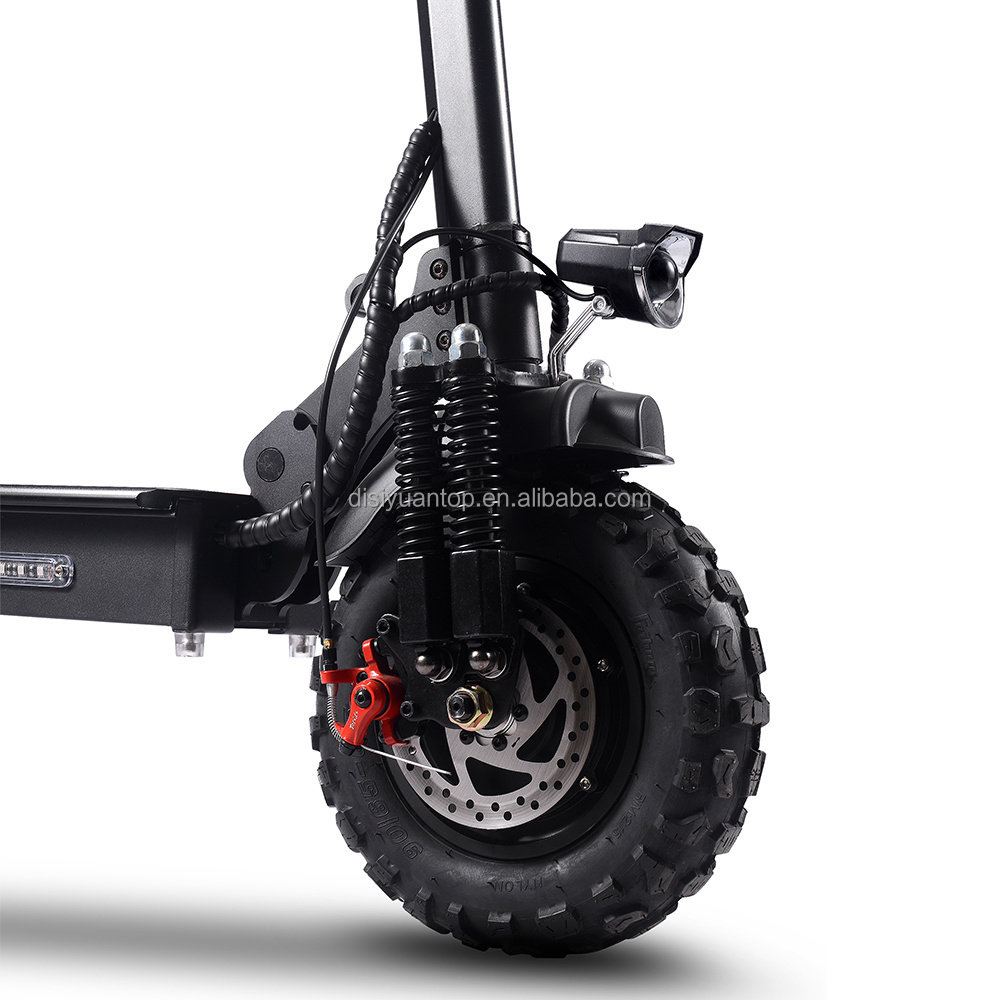 DISIYUAN 11inch High powered off-road Two Wheel dual hub  escooter E Scooter Electric folded Scooters 1000w 48v dual motor