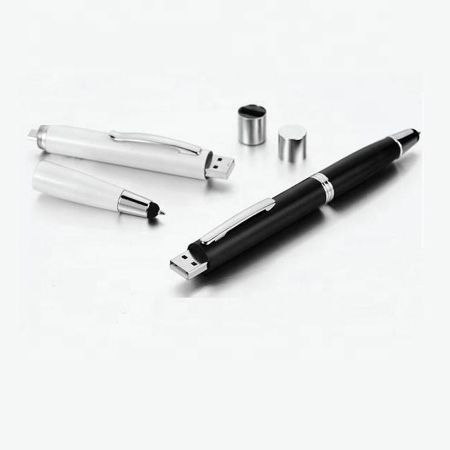 smart phone use power bank pen with stylus metal promotional charger pen