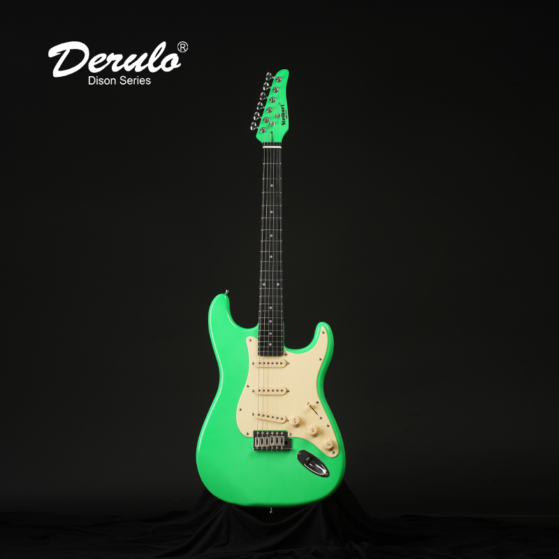 Derulo Electric Guitar OEM 6Strings HighQuality Electric Guitar ST 22Frets Nitrocellulose paint Mahogany Body Hard maple Neck