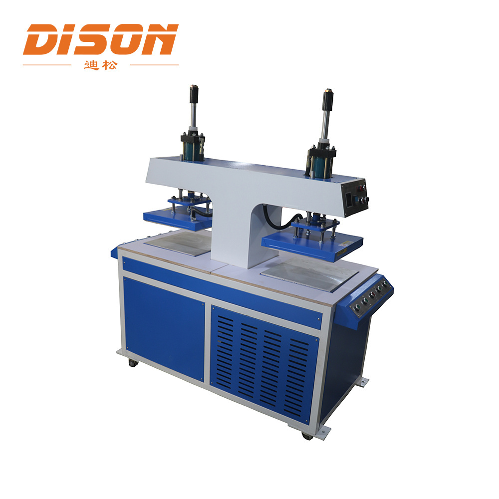 DS-YY02 Oil Hydraulic Pressure Double Position Heat Transfer Machine 40*40cm Concave Convex Embossing  Heat Press Machine