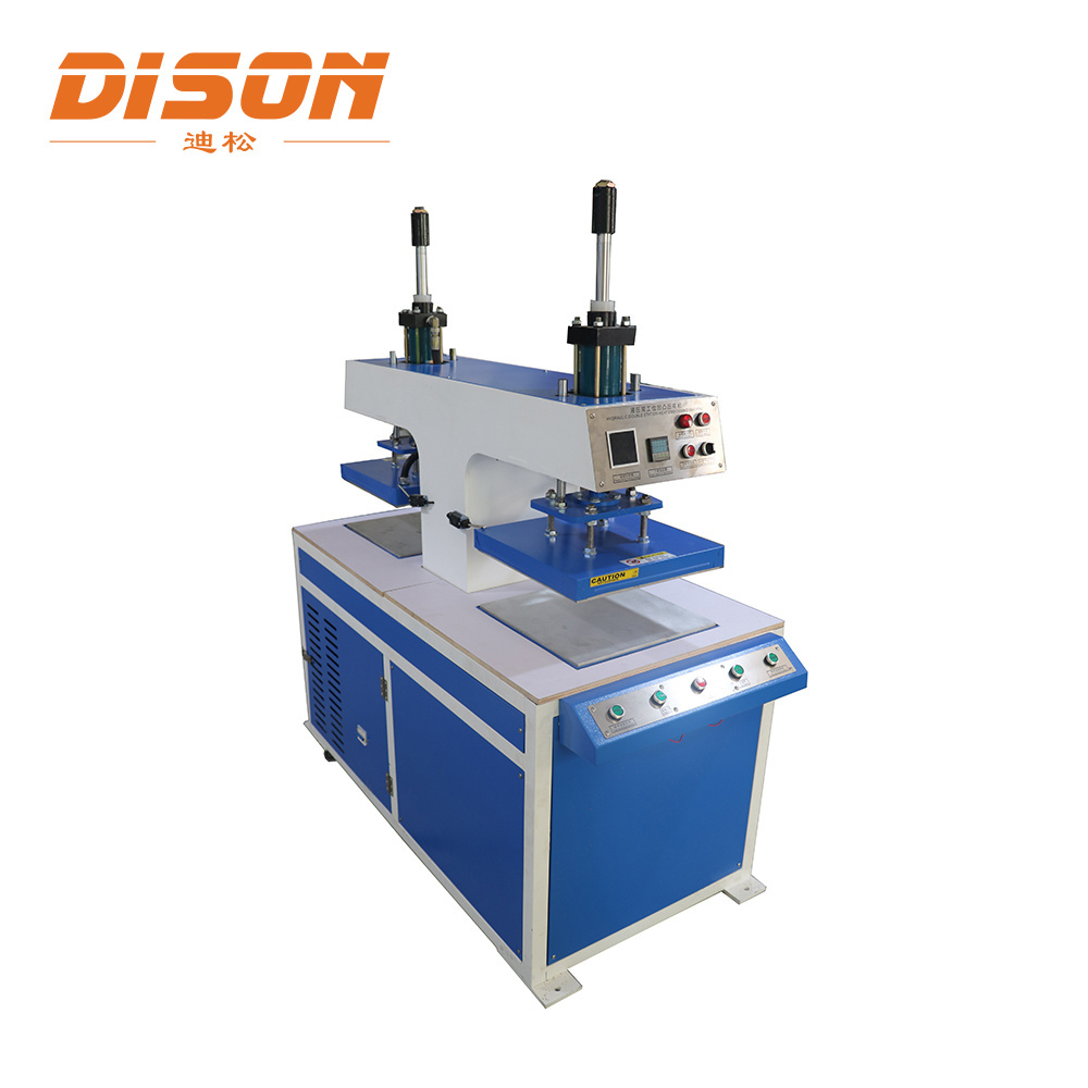 DS-YY02 Oil Hydraulic Pressure Double Position Heat Transfer Machine 40*40cm Concave Convex Embossing  Heat Press Machine