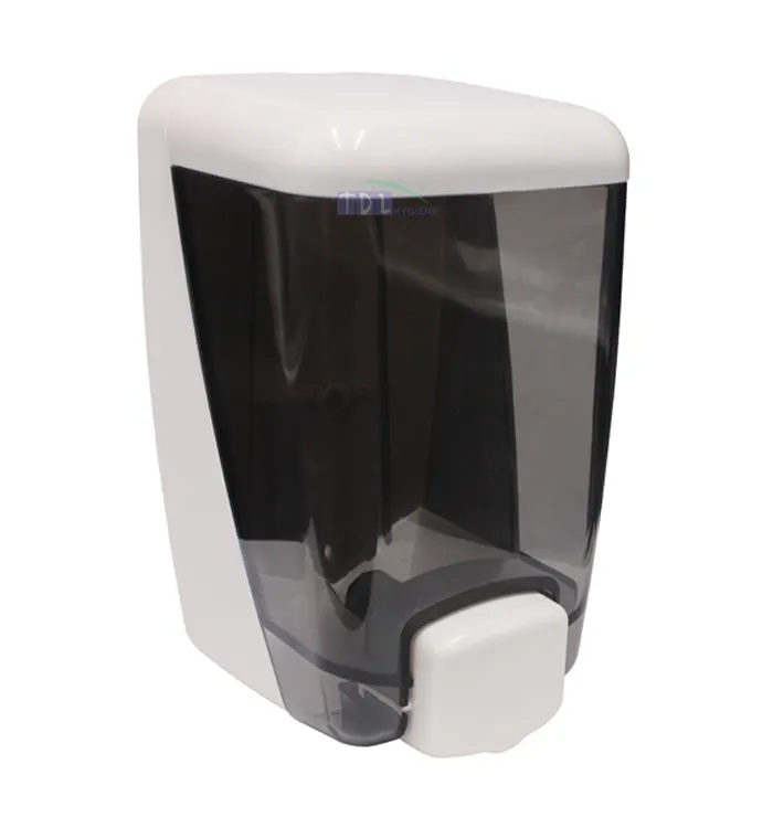 Factory Supply Transparent Plastic Wall Mounted Manual Liquid Hand Soap Dispenser