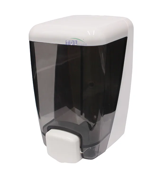 Factory Supply Transparent Plastic Wall Mounted Manual Liquid Hand Soap Dispenser