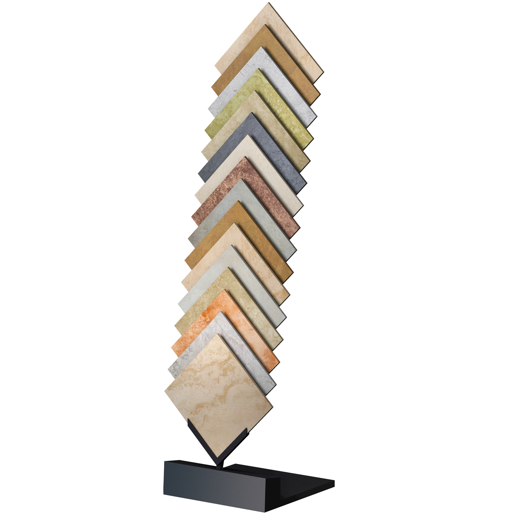 Metal Ceramic Tile Display Stand Rack for Board Stone Tile Sample